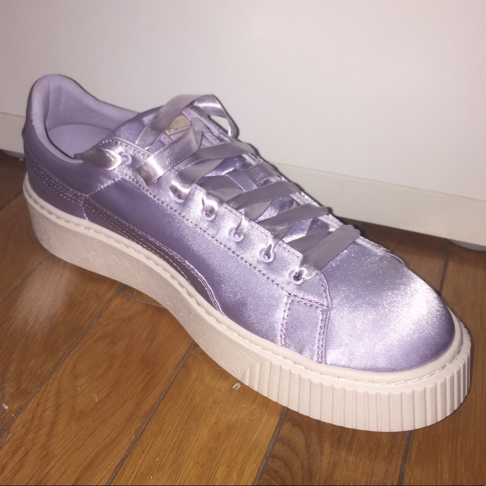 Basket Platform Satin Women’s Sneakers Size 9.5 - Picture 3 of 7